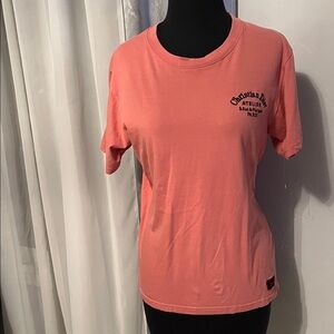 Dior Coral Crewneck Logo Short Sleeve Tee